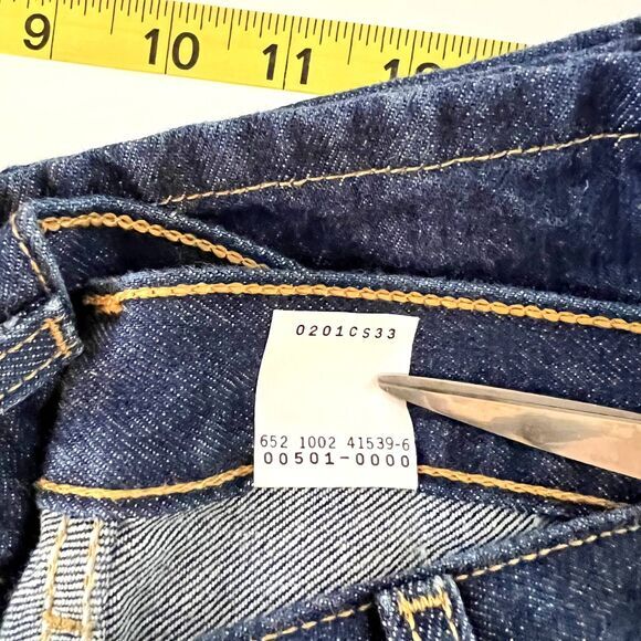 Vintage LEVI'S 501 MADE USA 2002 Dark Wash Denim Jeans Men's W40 L30 - Picture 6 of 15